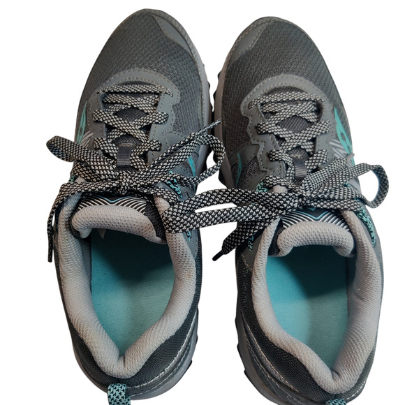 Saucony Women's Excursion TR14 Running Mesh Athletic Trail Shoes Gray Blue 9.5 - Picture 4 of 8
